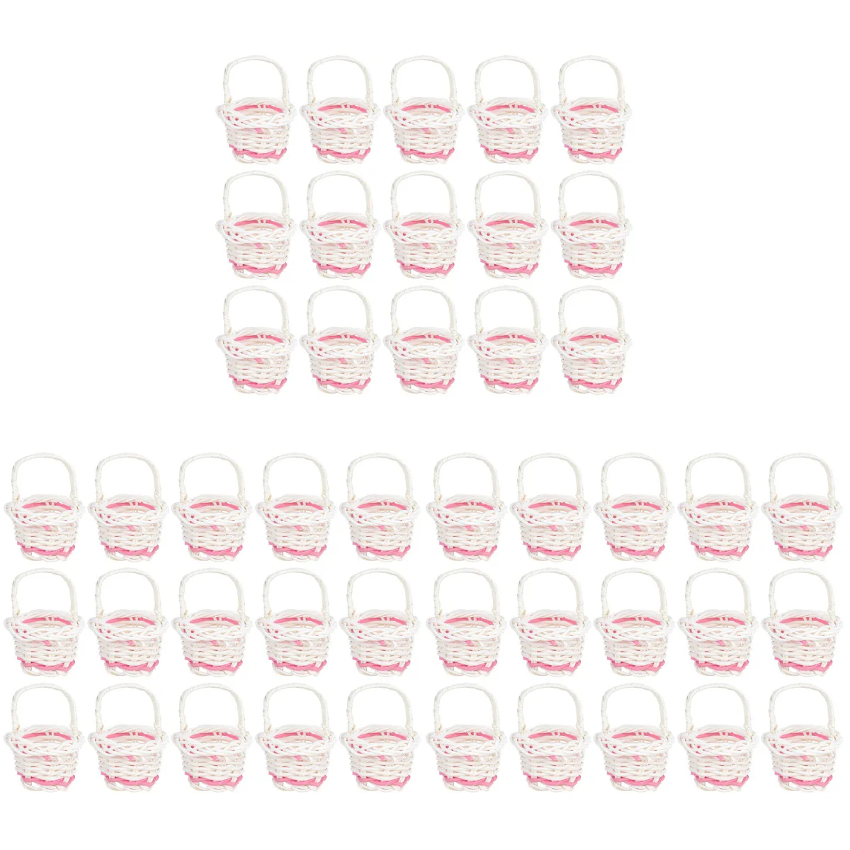 

Baskets Basket Woven Minitinyflower Prop Decorhandle Easter Crafts Candyphoto Favors Miniature Craft Berry Girl Rattan