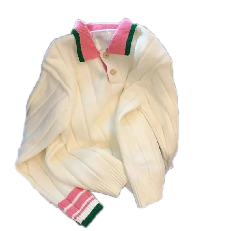 

Женская трикотажная рубашка-свитер с длинным рукавом