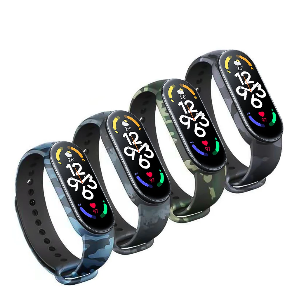 Ремешок для Xiaomi Mi Band 7 силиконовый из термопластичного полиуретана (TPU)