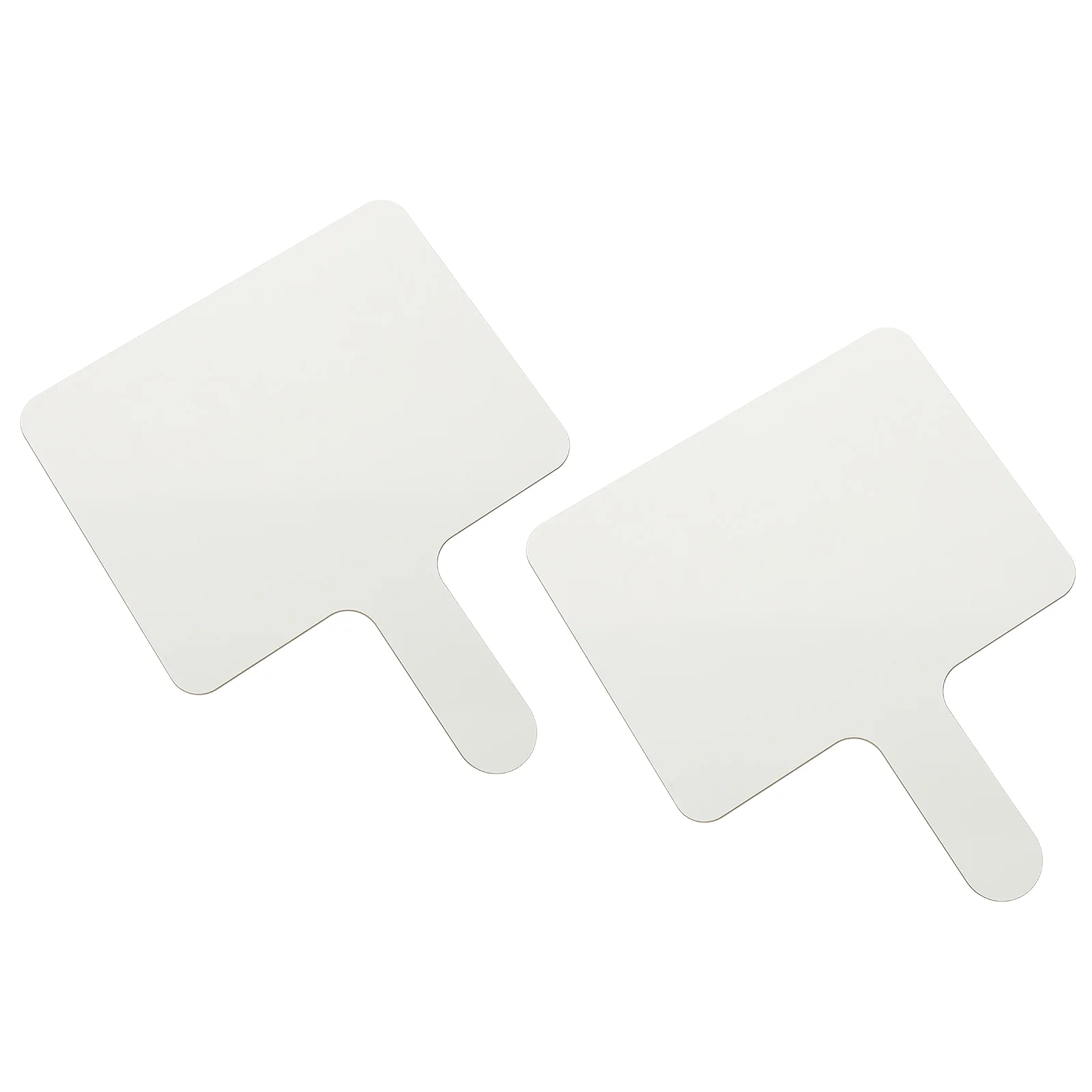 

2pcs Party Game Quick Response Boards Teaching Props Writeable Whiteboards (White)