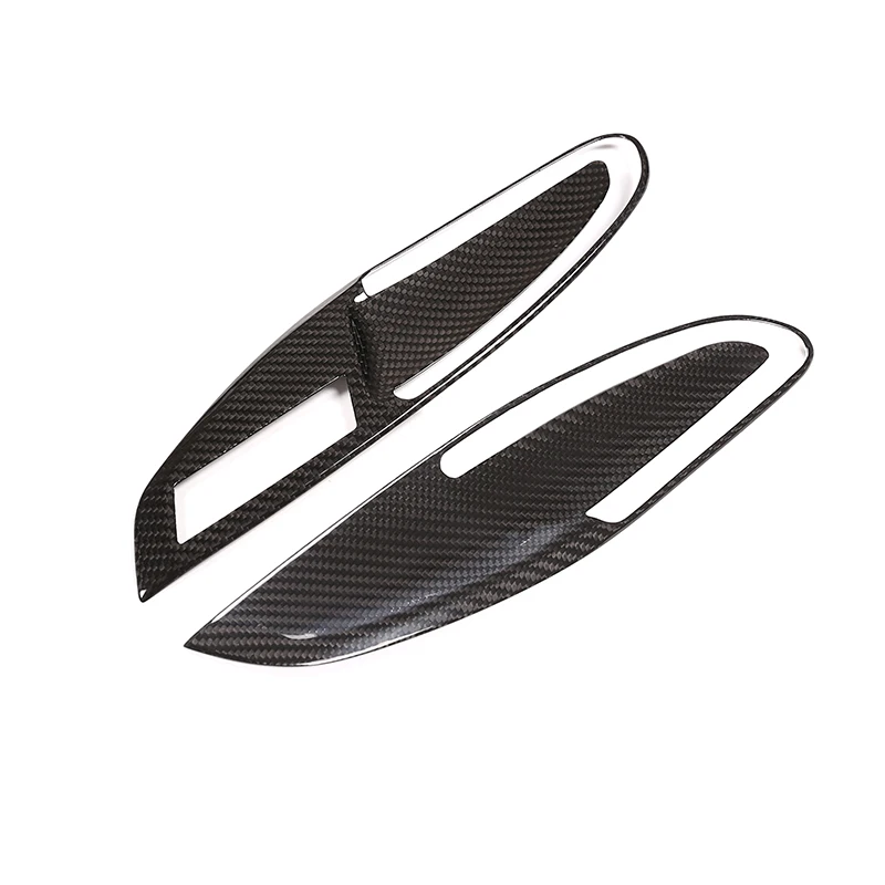 

Car Real Carbon Fiber Color Inner Handle Door Bowl Decorative Protection Cover Trim For Porsche 718/911 2012-2019 Accessories