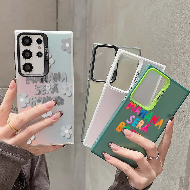 Karol G Manna Bonitо Чехол Для Телефона Samsung S24 S23 S22 S21 Note S20 Fe Ultra Plus Красочный Посеребренный