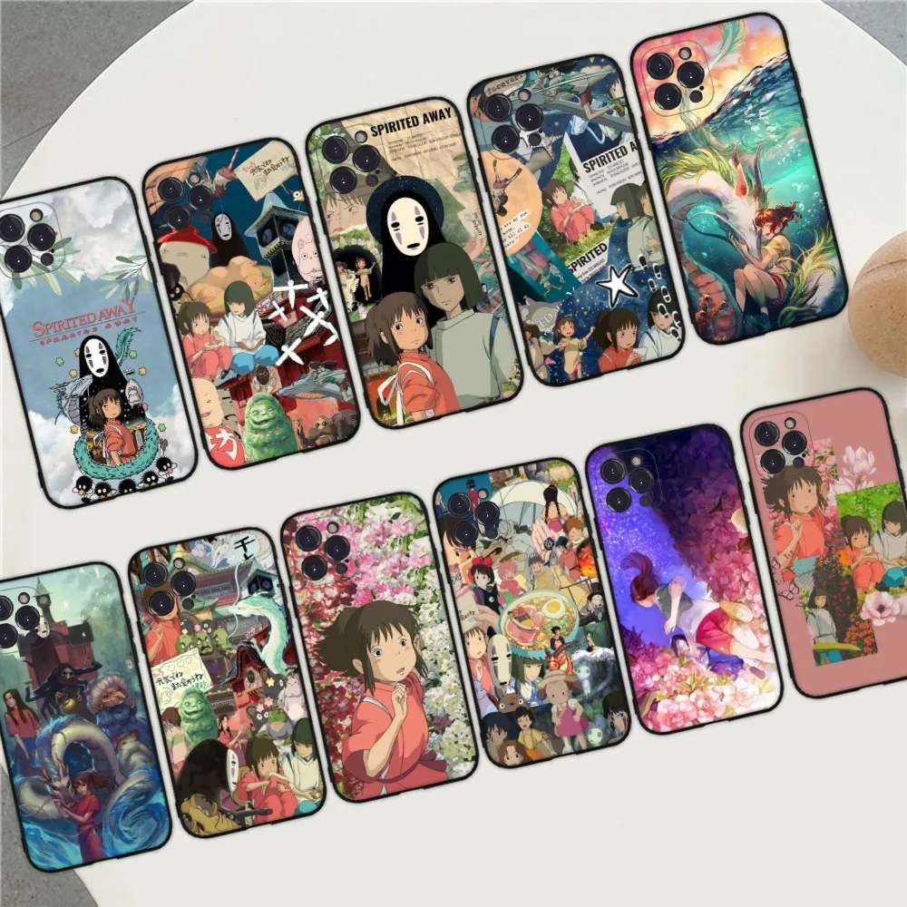 

Chihiro Spirited Away Anime Phone Case For iPhone 14 13 12 Mini 11 Pro XS Max X XR SE 6 7 8 Plus Soft Silicone Cover