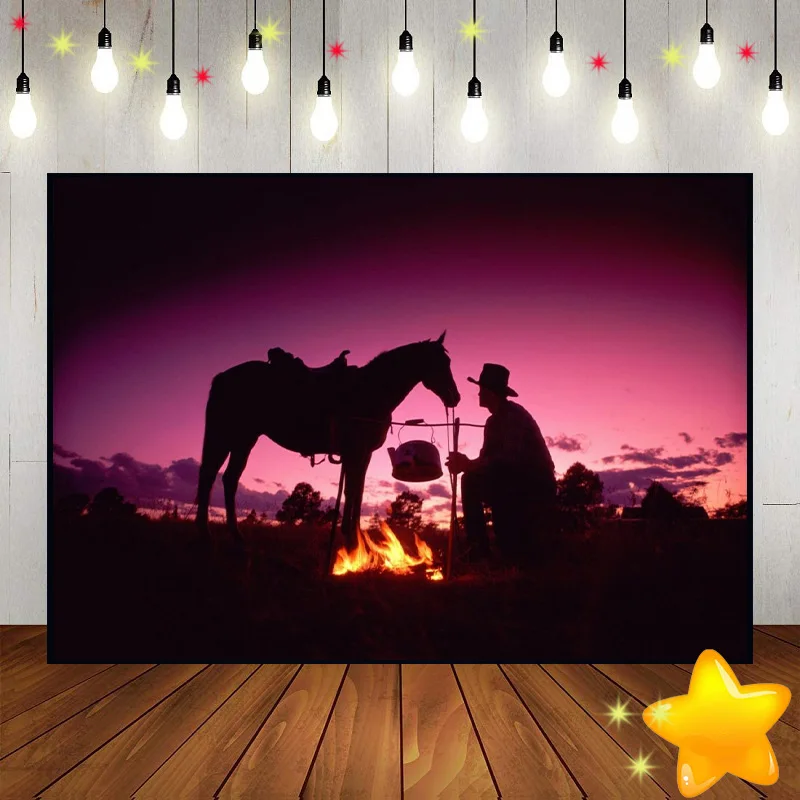 

Western Cowboy Party Saloon Scene Setters Themed Background Photo Decoration Custom Birthday Backdrop Photography Backdrops