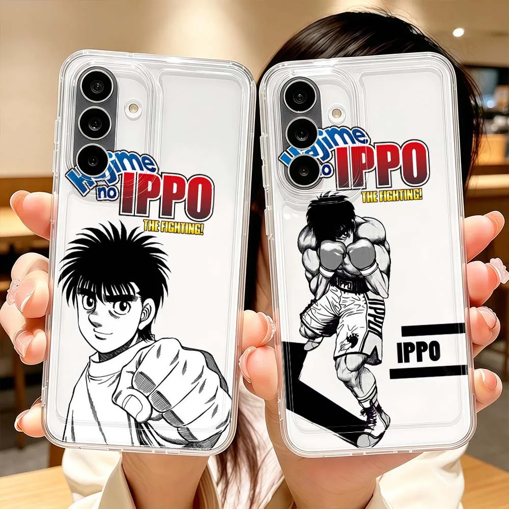 Фото Чехол для телефона с изображением комиксов Hajime No Ippo для Samsung Galaxy A71 A57 A56 A55 A54 A53 A51 A17 A16 A07 A06 A05, прозрачный. №1