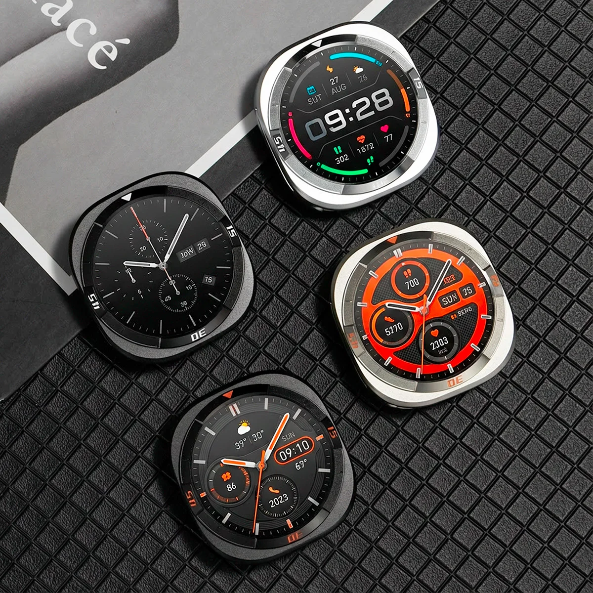 Фото Металлический чехол для Samsung Galaxy Watch Ultra 2025 47 мм, аксессуары, защитный чехол из сплава с жесткой рамкой для Samsung Galaxy Watch 7 Ultra №3