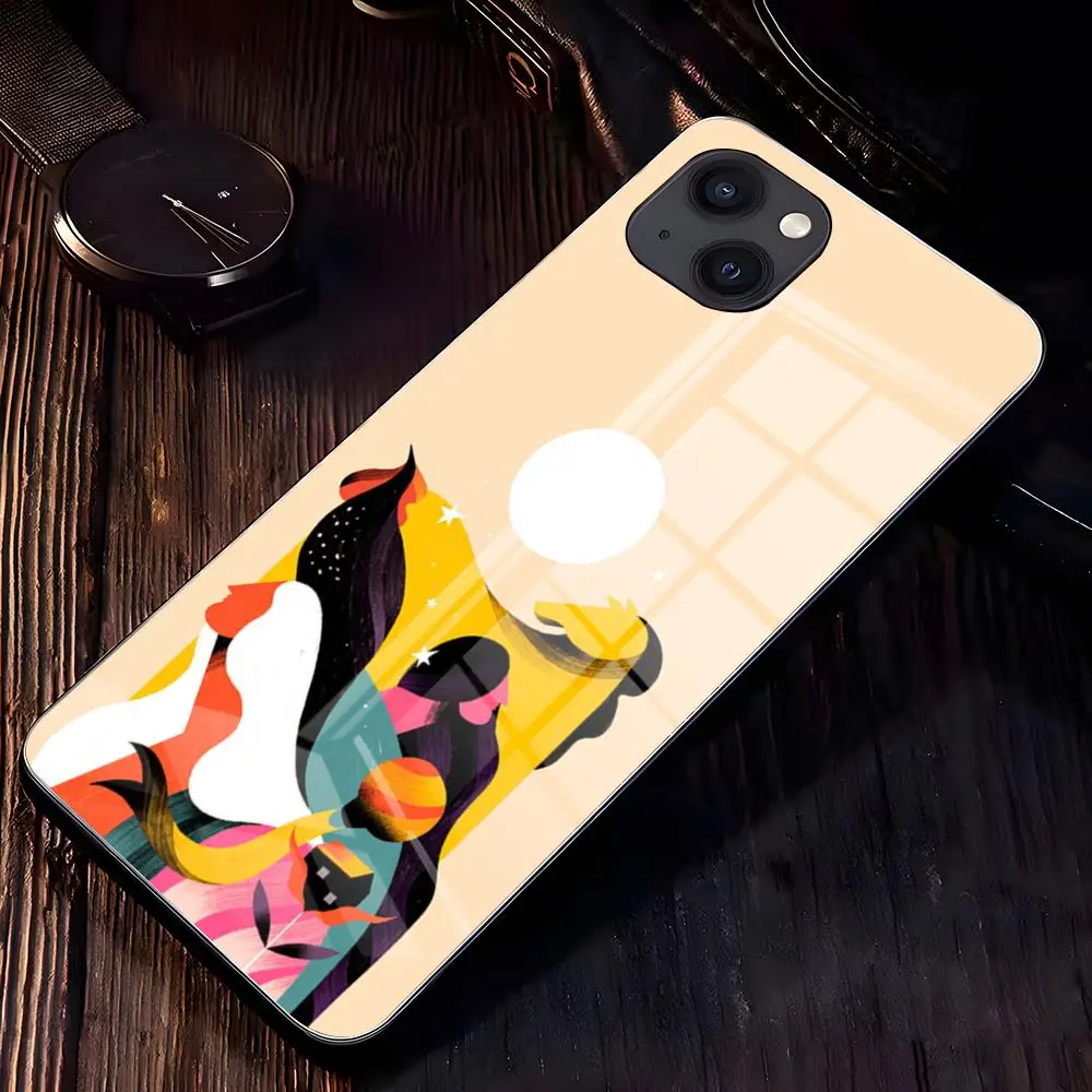 Фото Чехол для телефона Willian Santiago Art для iPhone 17 Pro Max 16 15 14 Pro Max 13 11 X Xs Xr 8 7Plus, стеклянная крышка №2