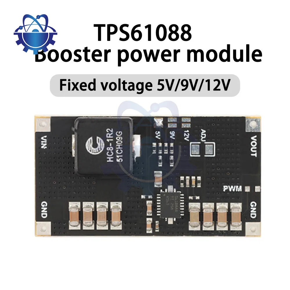 

TPS61088 5V 9V 12V Adjustable Boost Switching Power Module Switch Power Supply Module 10A Current 1MHz Switching Frequency