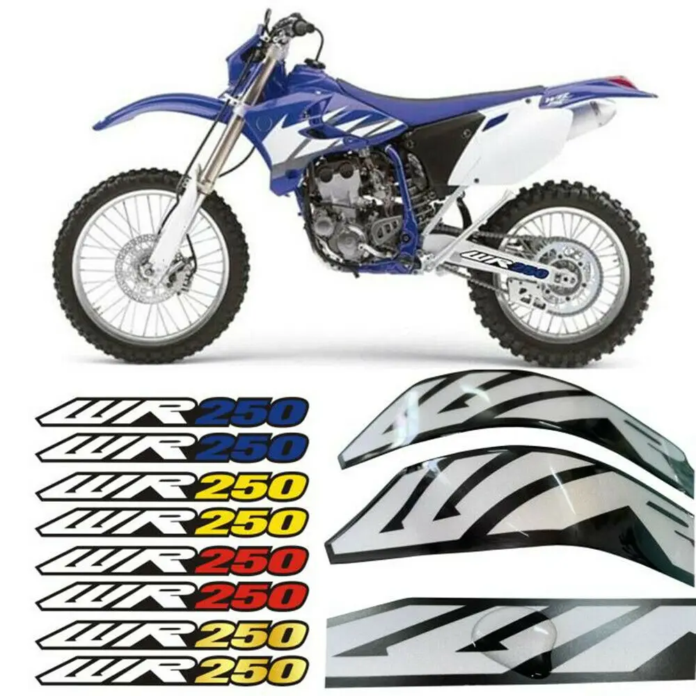 

For YAMAHA WR250 WR 250F/R 250X/Z 1991-2022 03 04 05 06 3D Glue Swingarm Air Box Reflection Stickers Motorcycle Decorate Decals