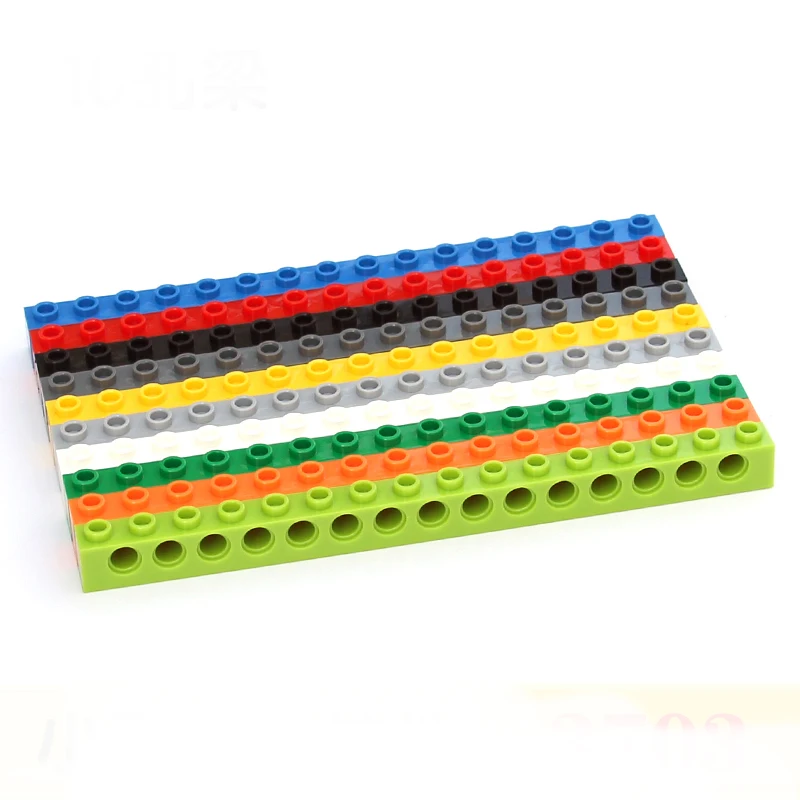 

10PCS Technical Building Blocks 1x16 Perforated Brick 15 Holes Compatible Assembles Wedo 2.0 Parts Moc Education Toy Gifts 3703
