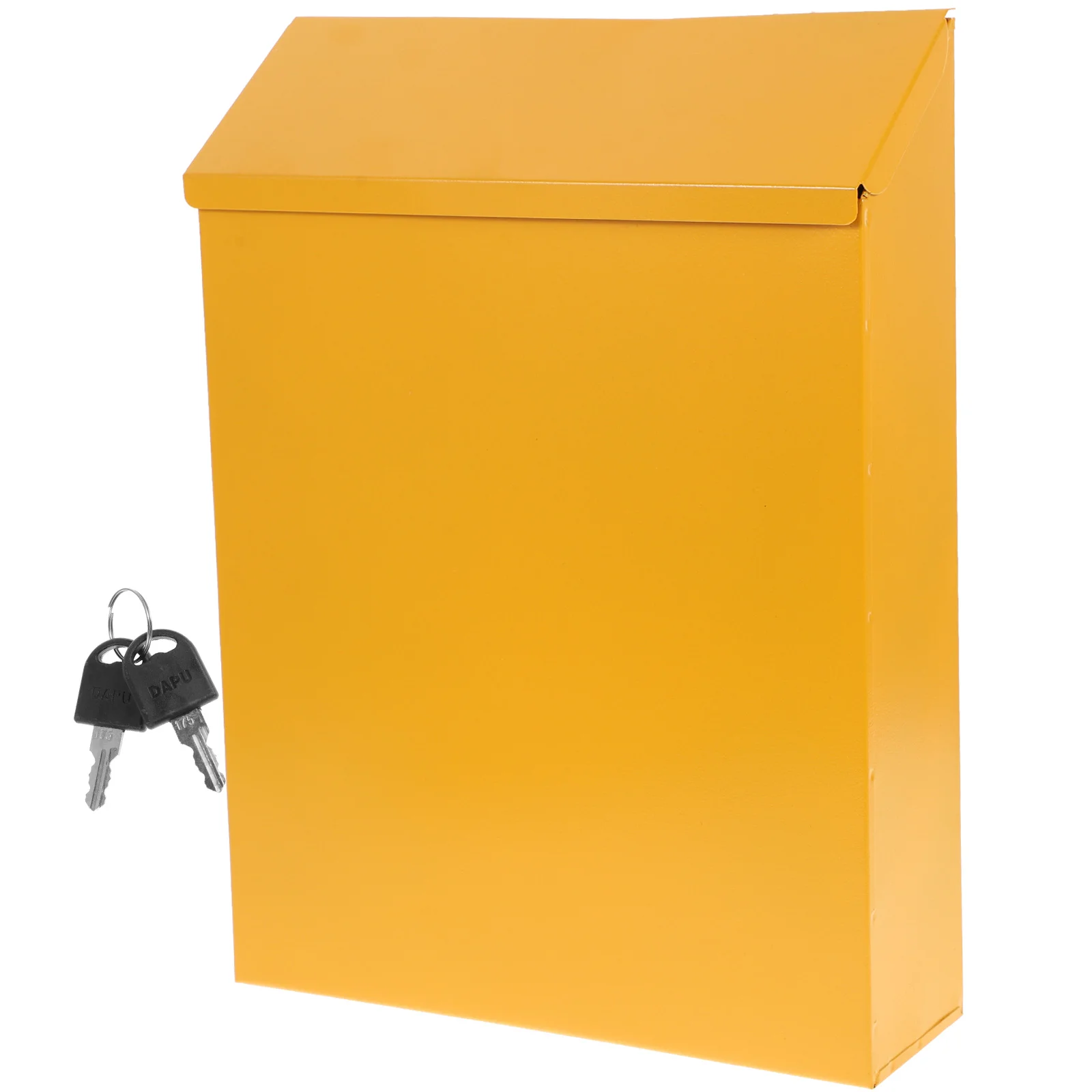 

1 шт. креативный почтовый ящик в европейском стиле, железный почтовый ящик, почтовый ящик (желтый)