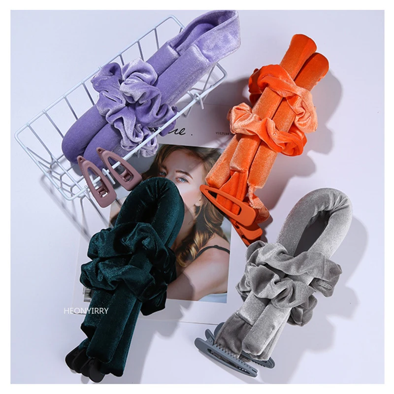 Щипцы для завивки волос без нагрева гибкие стержни тепла Плойка укладки