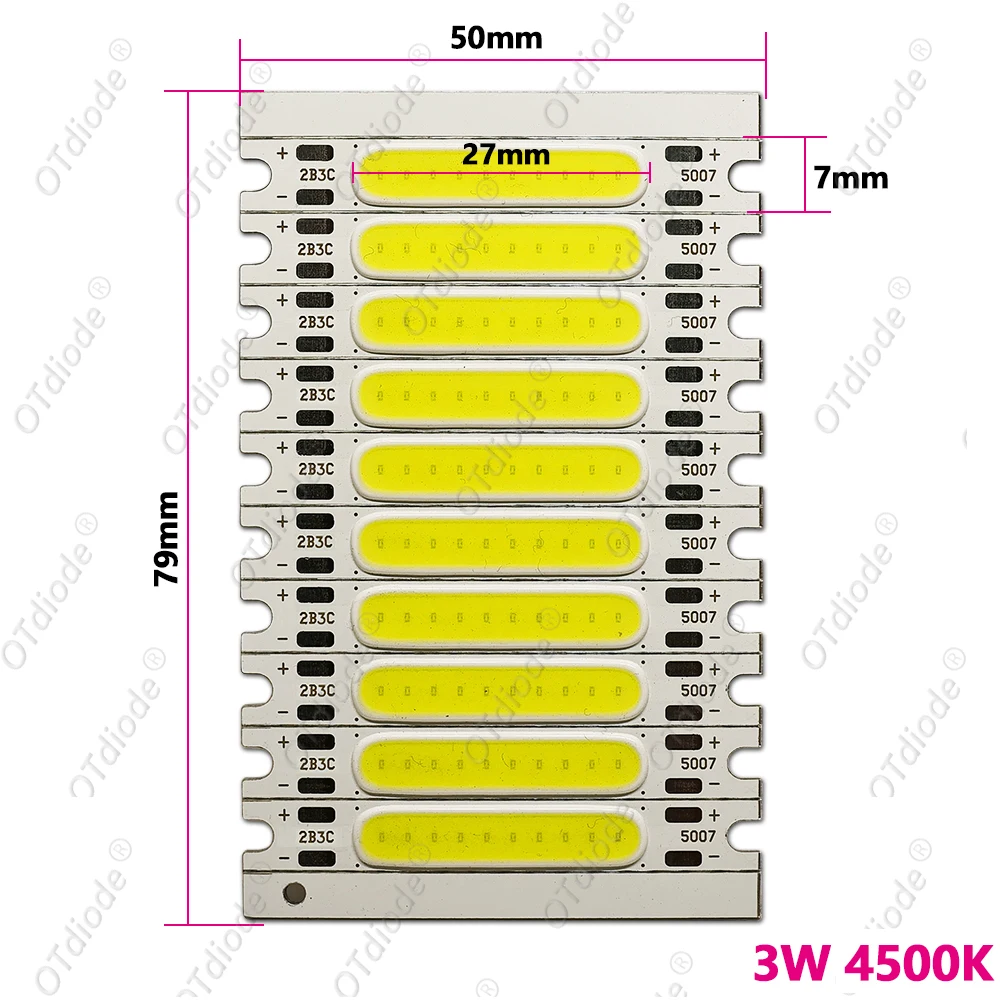 

OTdiode BALL 50X7mm COB LED лампа 3-5 Вт