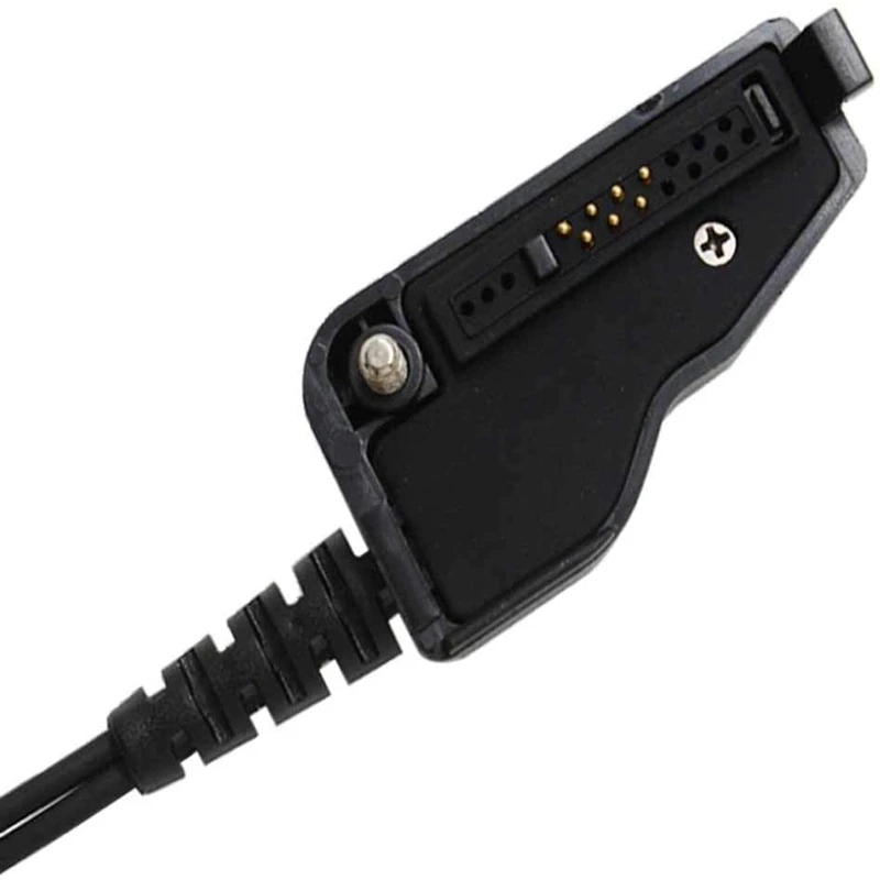 RISENKE FBI Style 2 Wire Acoustic Tube Headset Earpiece for Kenwood Radio Walkie Talkie Nx200 Nx210 Nx300 Tk280 Tk385 Tk3180