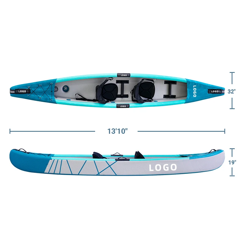 Складной надувной каяк для двоих с технологией Drop Stitch (art.: 3920daa18ff55) - 3920daa18ff55