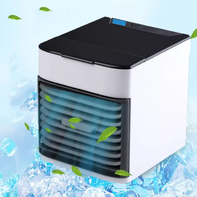 

Portable Air Cooling Fan Portable Air Conditioning Mini Usb Home Air Cooling Desk Air Fan Led 7 Colors