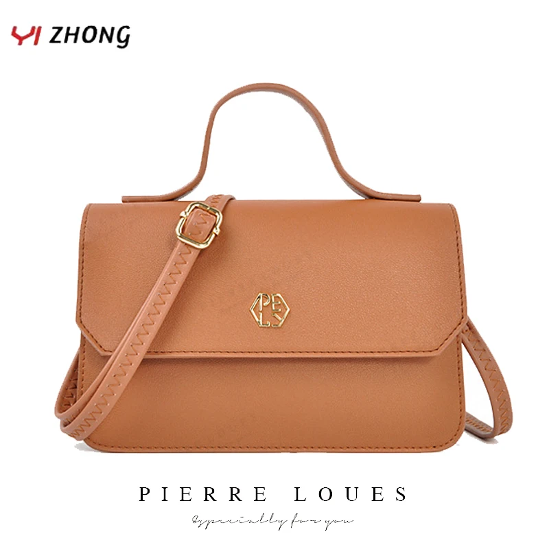 

YIZHONG Small Luxury Shopper Handbags Satchels for Women Soft Leather High Quality Simple Crossbody Bag Female Lipstick Bag