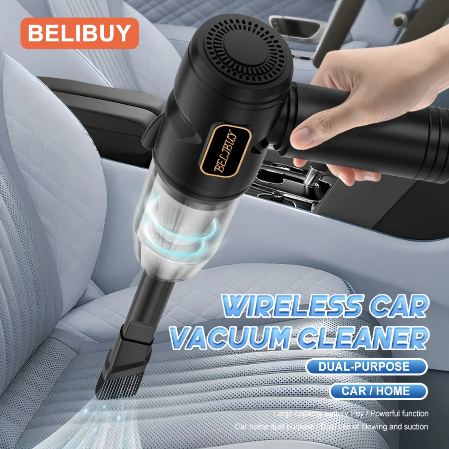 Фото BELIBUY автомобильный пылесос портативный небольшой пылесос для многоцелевых автомобилей небольшой бытовой ручной автомобильный пылесос №1