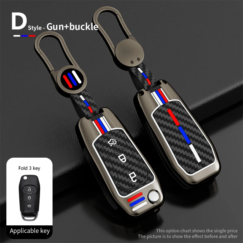 

Fibre Car Key Case Cover For Ford Fusion Escort Mondeo Mk3 Mk4 Ranger 2008 2009 2010 2011 2012 2013 Car-Styling Holder Shells