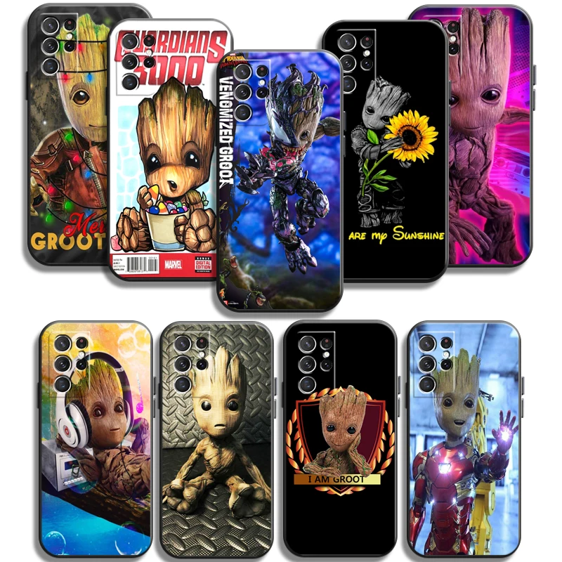 

Marvel Groot Cartoon Phone Cases For Samsung Galaxy S20 FE S20 Lite S8 Plus S9 Plus S10 S10E S10 Lite M11 M12 Soft TPU Coque