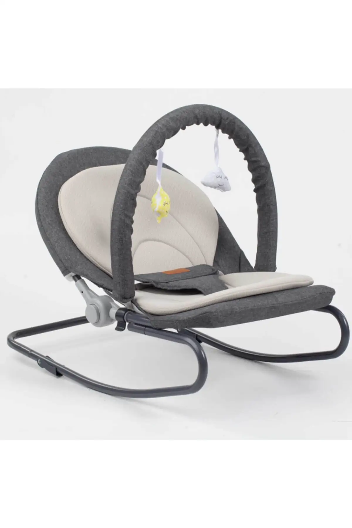 Enna Dangle Main Lap Dark Gray crib