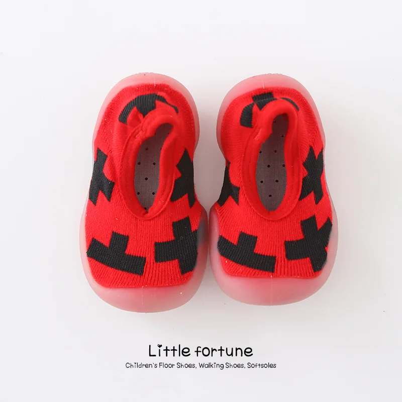 

Baby Toddler Shoes Non-Slip Anti-Off Foot Floor Knitted Socks First Walker 6Size XIANGRONG