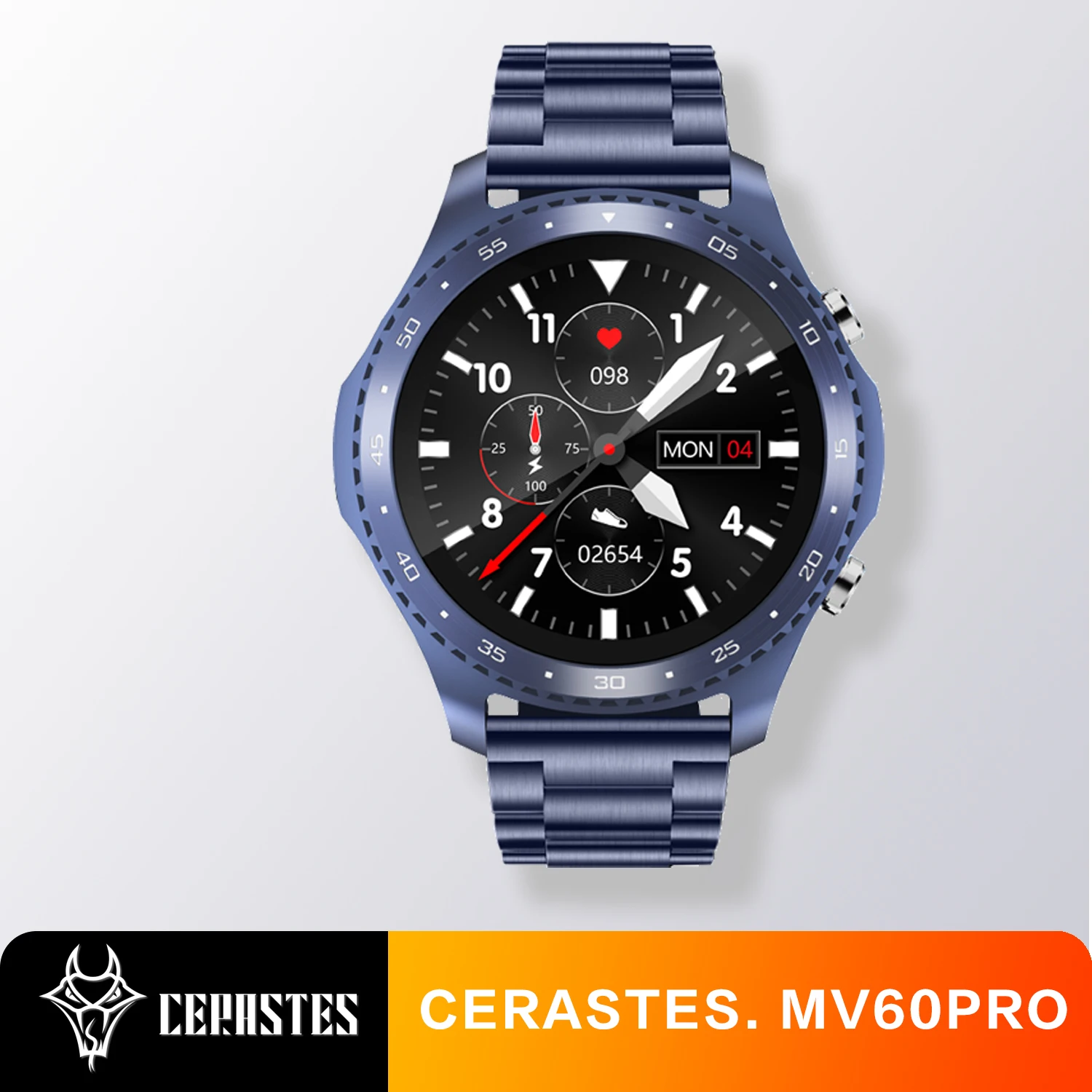 

Смарт-часы CERASTES MV60pro с Bluetooth, пульсометром и поддержкой звонков