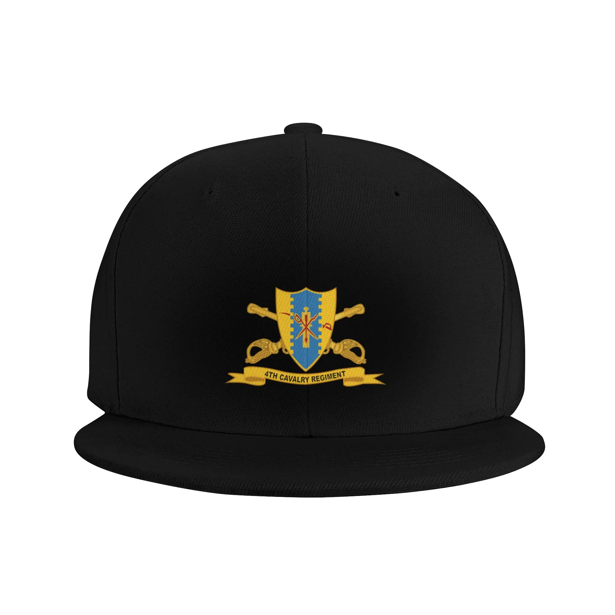 Фото Fashion Army - 4th Cavalry Regiment w Br - Шляпа от солнца с плоскими полями и лентой, черная кепка для путешествий №2