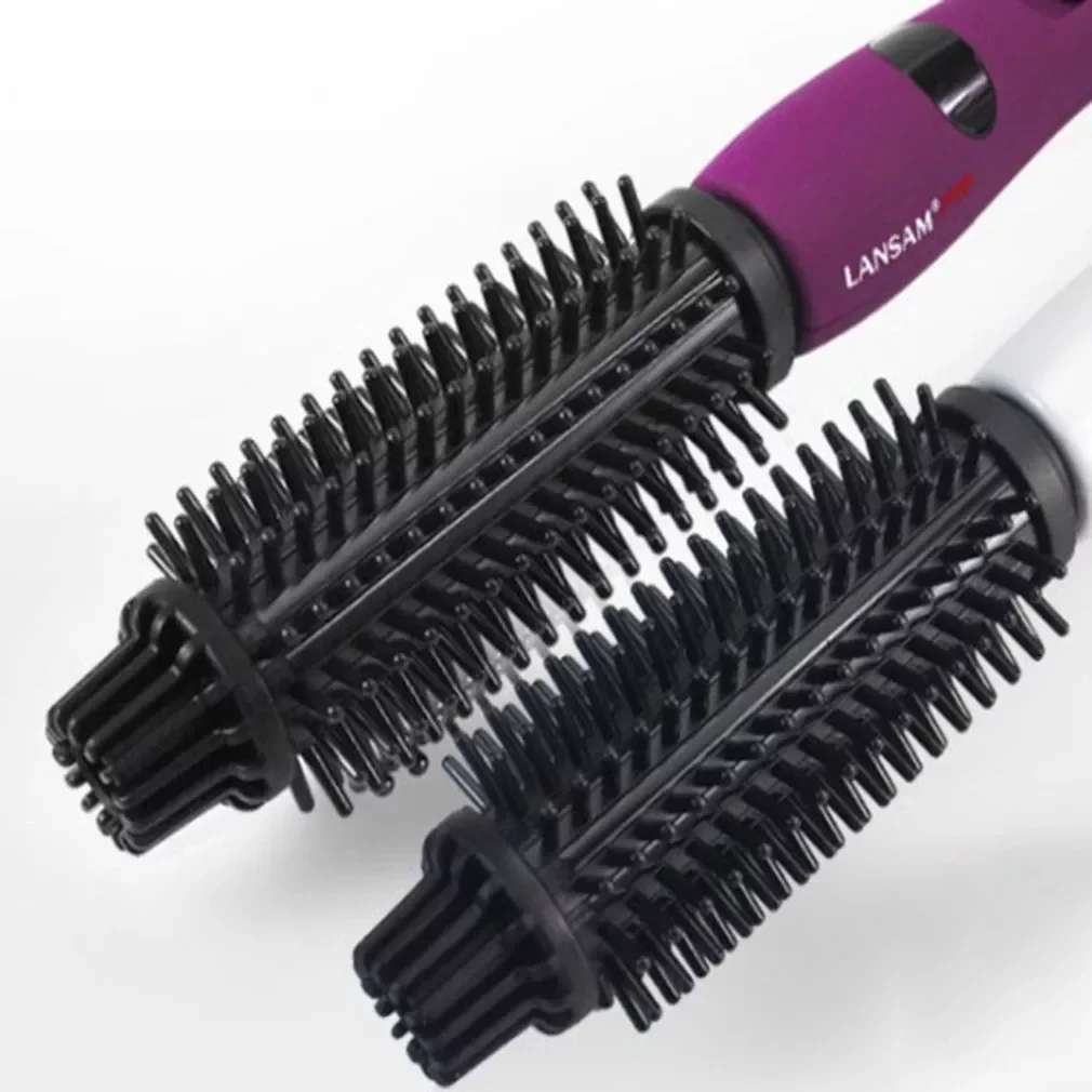 

NEW2023 Curling Iron Brush Travel-friendly Hair Curler Hot Brush Anti-scald Hair Straightener Curling Wand With Teeth Styling Br