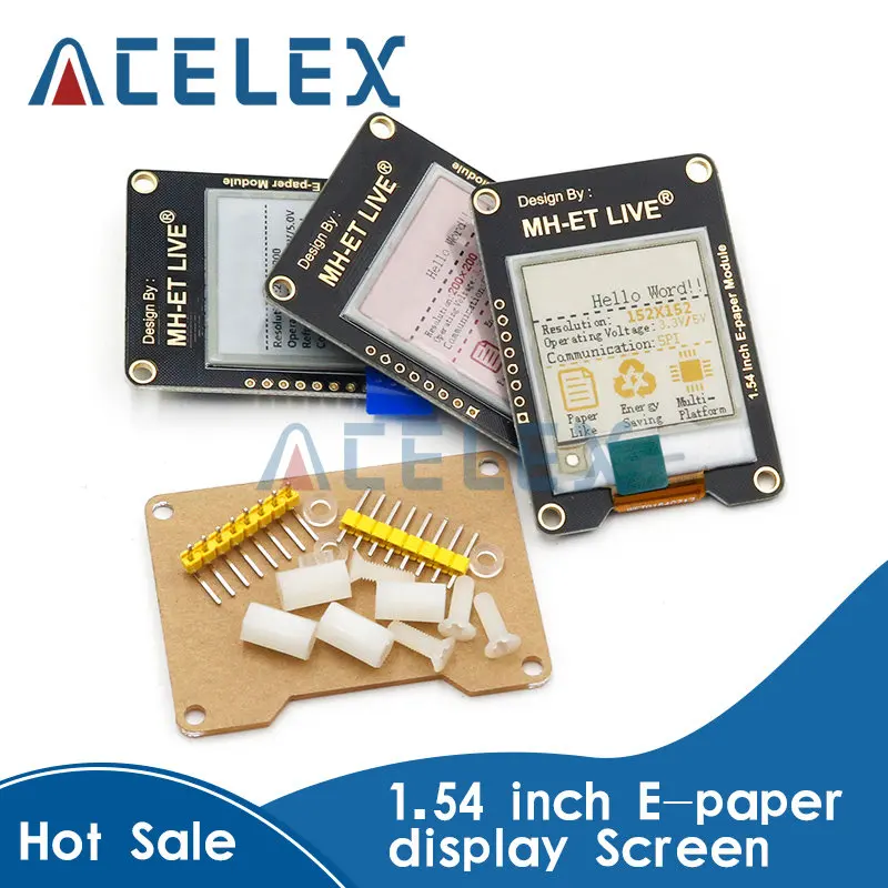 

1.54 Inch Epaper Module E-paper E-Ink EInk Display Screen SPI Support Global/Part For Arduino STM ESP32