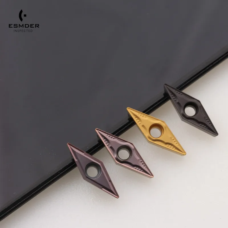 

10PCS VBMT160404/08-MV VBMT110304/08-LC GC Carbide External Turning Insert CNC Lather Cutter Tool