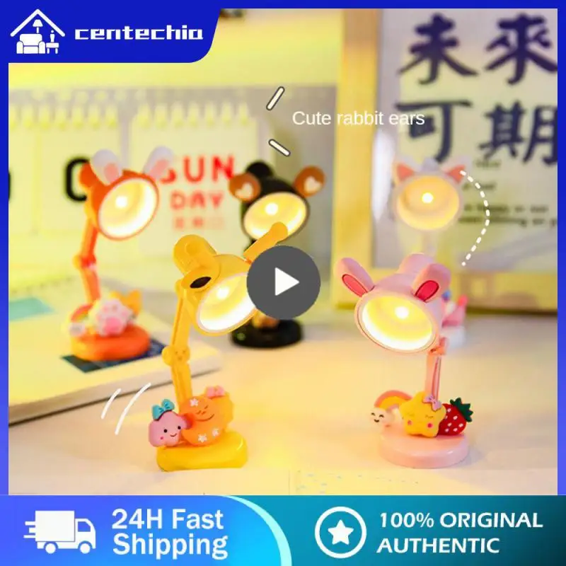 

Mini Led Night Light Creative Cartoon Rabbit Ear Bedroom Sleep Lamp Table Lighting Desk Decor Reding Led Lamp Diy Toy With Glue