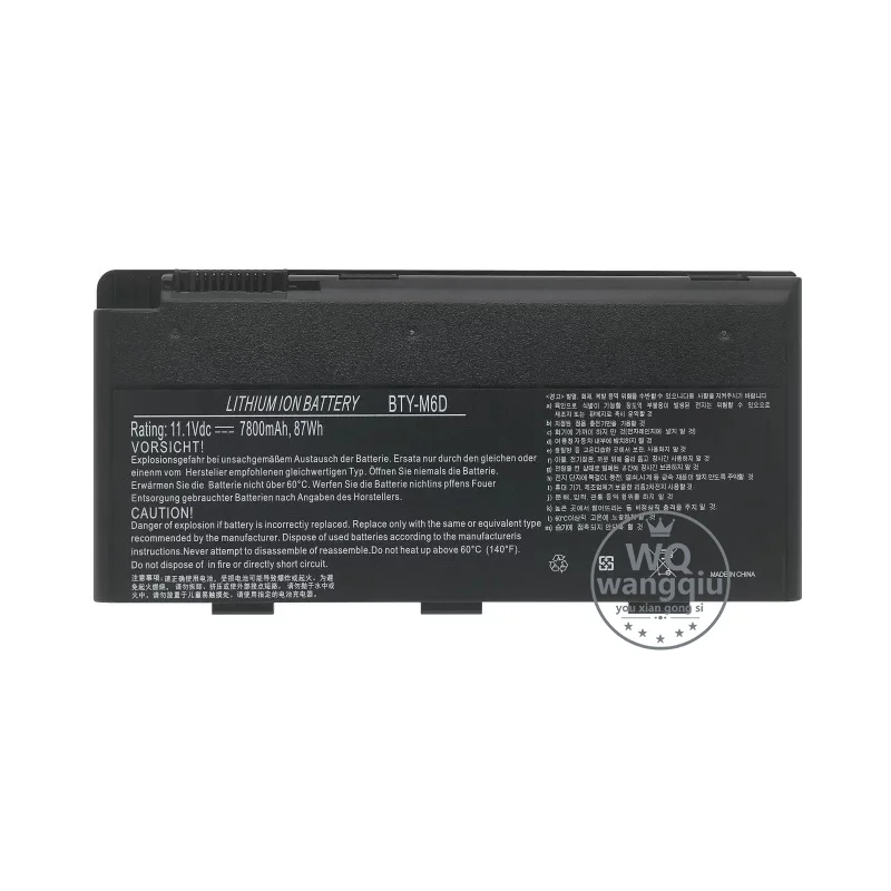 Фото WangQiu Новый оригинальный аккумулятор для ноутбука BTY-M6D для MSI GT60 GT70 GX780R GX680 GX780 GT780R GT660R GT663R GX660 GT680R Series 87 Втч №2
