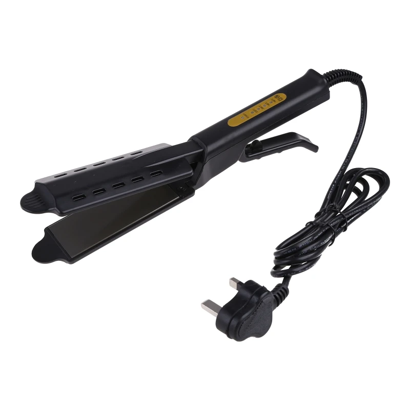 

2-in-1 Hair Straightener and Curler for Styling Flat Iron Bangs Hairdressing Tool, with 360° Rotating Power Cord