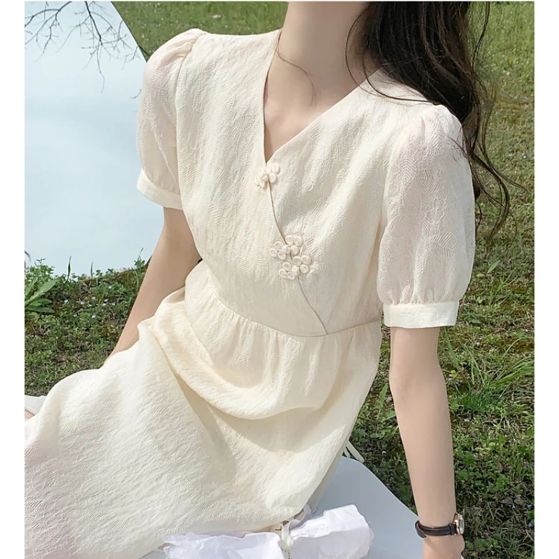 

Casual Long Dresses Women Midi Dress for Girl OL Dresses Laides Chinese Traditional Elegant Dress Maxi Dress Vestido 2022