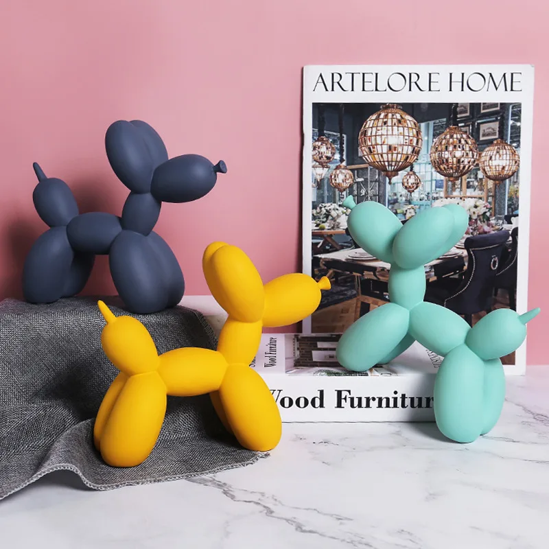 

Balloon Dog Resin Ornament Animal Living Room TV Cabinet Desktop Birthday Gift Decoration Living Room Decoration