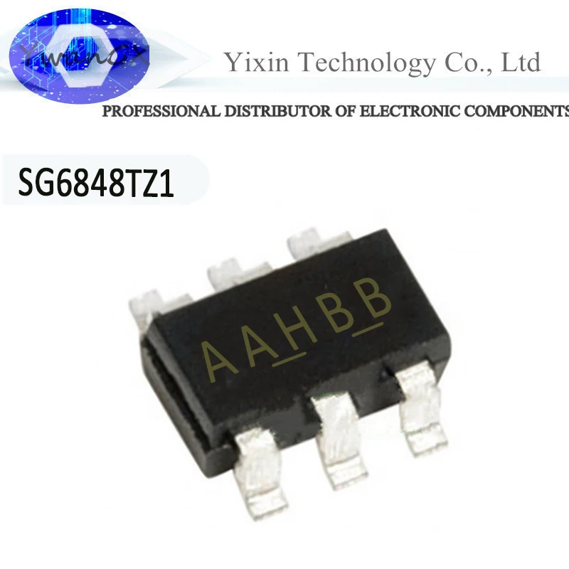 

Controlador PWM para convertidores Flyback, dispositivo de bajo coste, modo verde, SG6848TZ1 SOT23-6 SG6848 SG6848T AAH, 10 unid