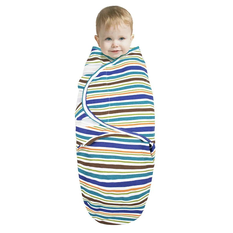 Newborn Envelope Swaddle Blanket Cocoon Wrap Cap Baby Sleep Sack Receiving Bedding Cotton Infant Bedclothes
