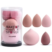 5pcs mini beauty eggs wet and dry foaming big puff for powder foundation concealer makeup tools