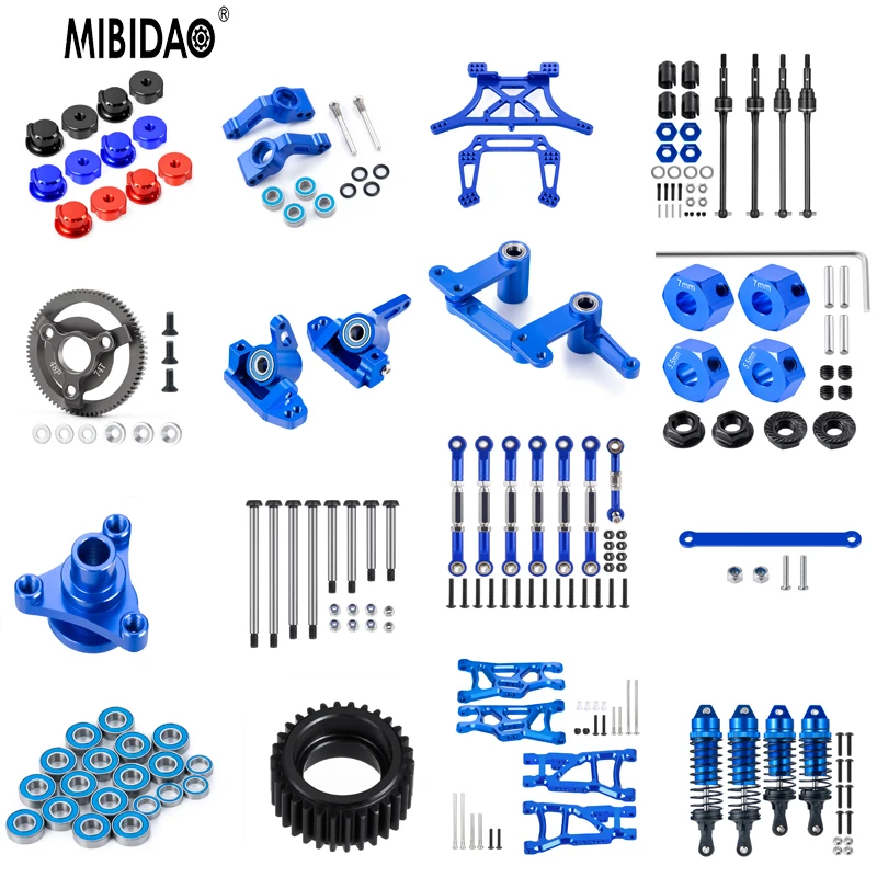 Фото MIBIDAO RC автомобильные запасные части герметичный подшипник рулевой чашки поворотный рычаг амортизатор CVD крепежные штифты для 1/10 Slash 2WD №1