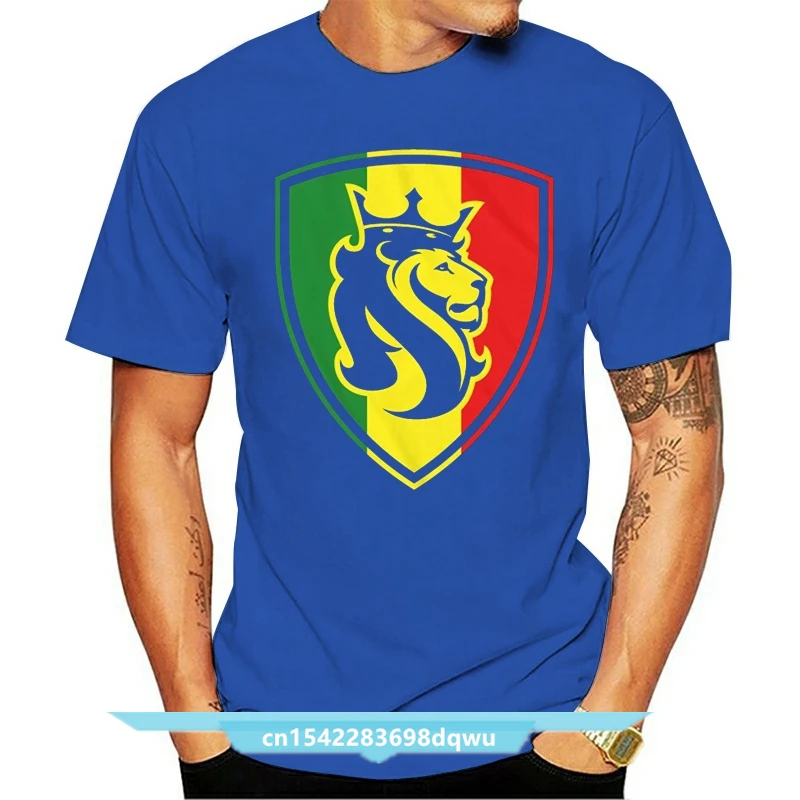 2021 New Pure Cotton Short Sleeves Hip Hop Fashion Mens T-shirt Ogabel Men's Rasta Shield Ss T Shirt Black