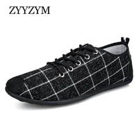 zyyzym mens loafers shoes spring summer breathable canvas casual shoes