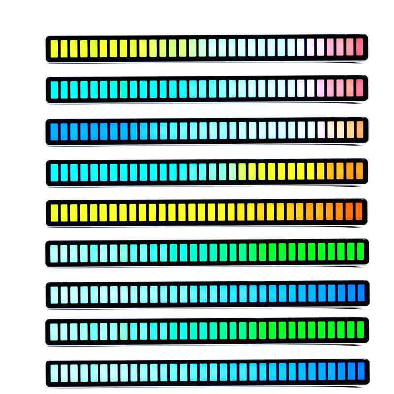 RGB автомобильные праздничные лампы для музыки светодиодный музыкальный звуковой