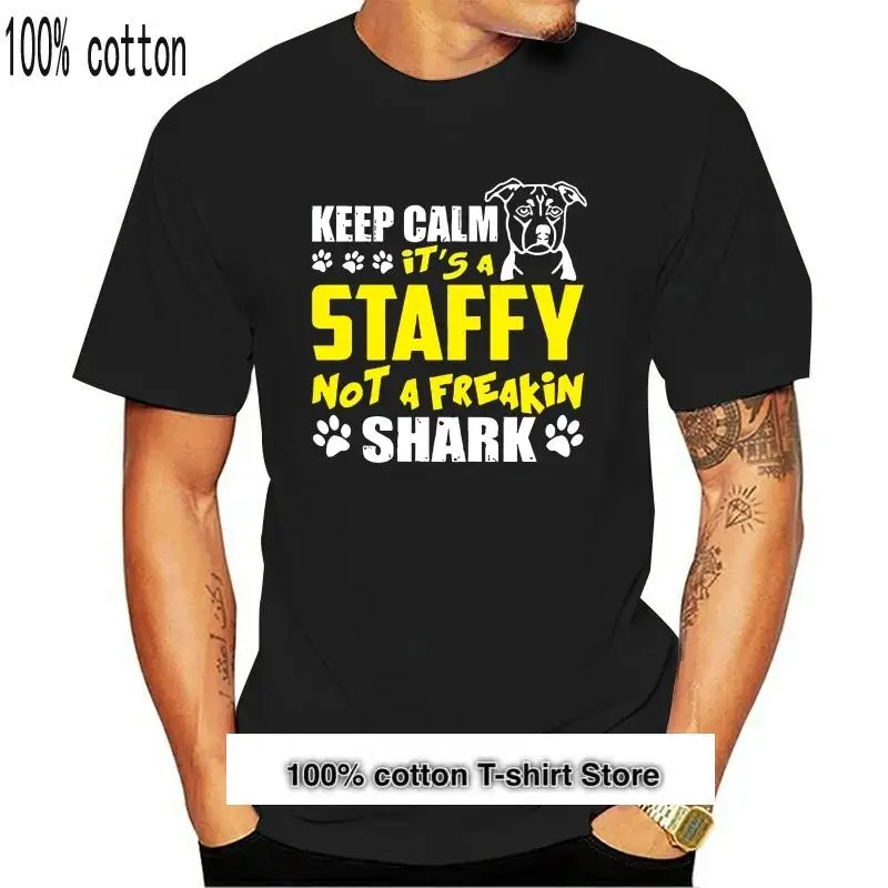 

Nuevo Mens perro blanco foto Staffordshire Bull camisetas con terriers