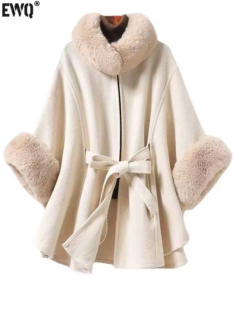 

Женская куртка-накидка из искусственного кроличьего меха, на осень/зиму