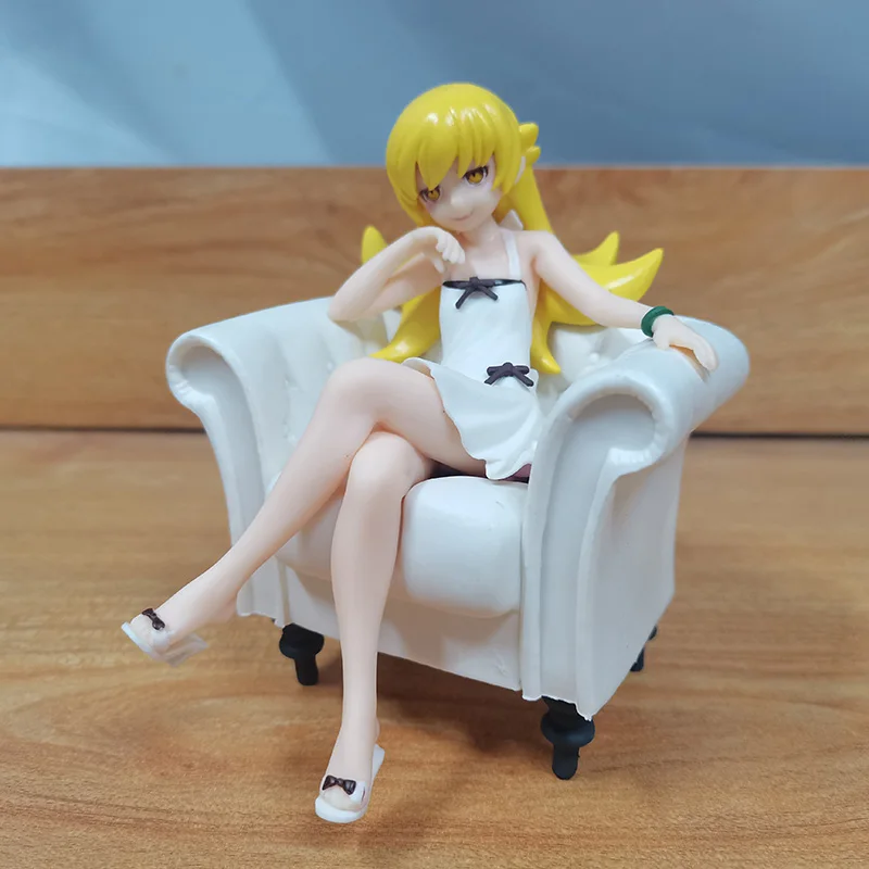 Аниме Фигурка Розничная Monogatari Bakemonogatari Oshino Shinobu окрашенная ПВХ экшн-фигурка