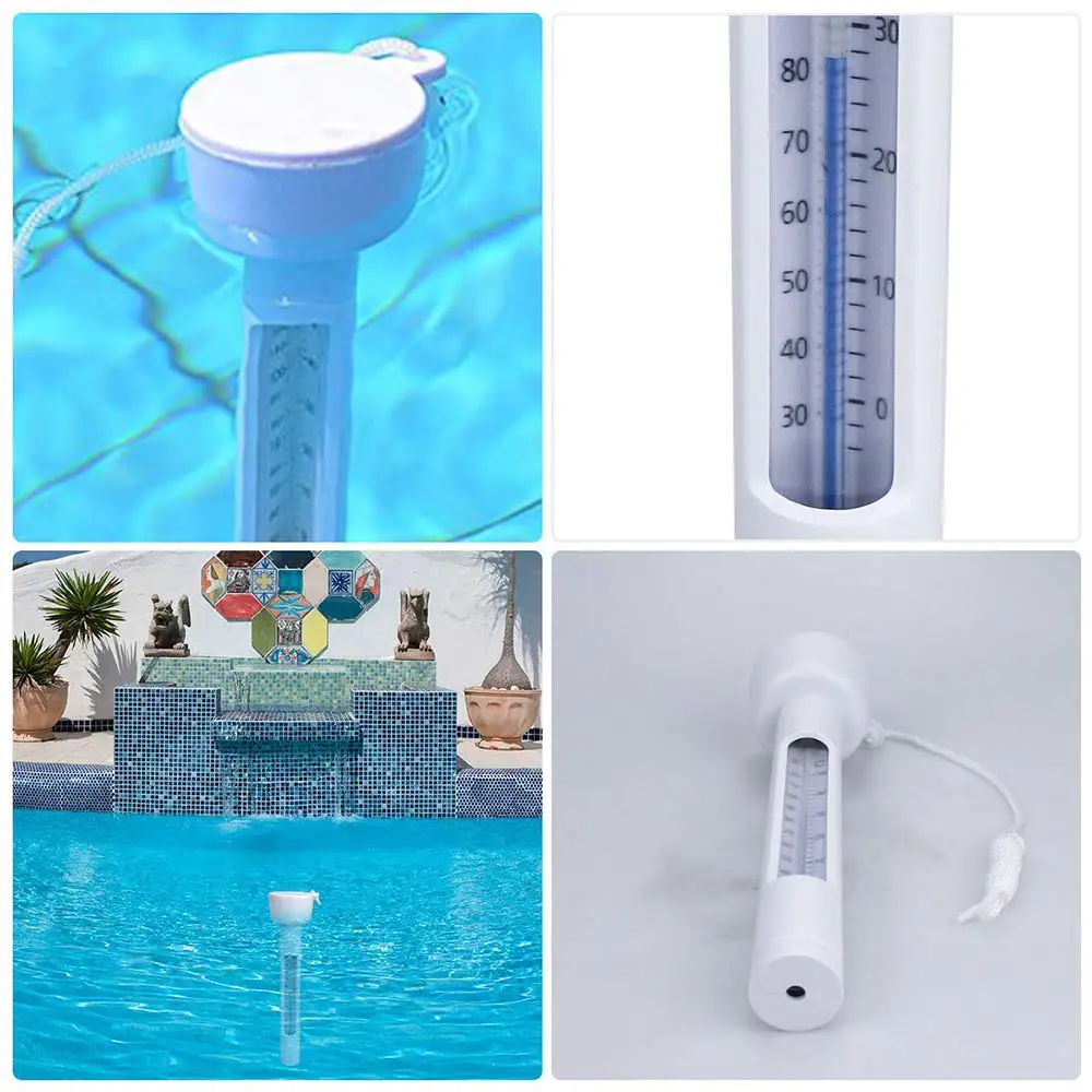 

Practical Swimming Pool Floating Thermometer Multi-functional Durable Spa Hot Tub Ponds Temperature Measuring Meter Thermometer
