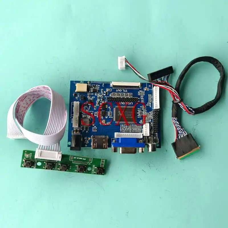

LCD Monitor Screen Controller Driver Board Fit LTN101NT02-001/A04/C01/L01 HDMI-Compatible AV VGA 10.1" LVDS 40-Pin 1024*600 Kit
