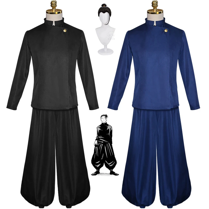

Anime Geto Suguru Cosplay Costume Jujutsu Kaisen Cosplay Uniforms Party Halloween Suit Anime Wig Set