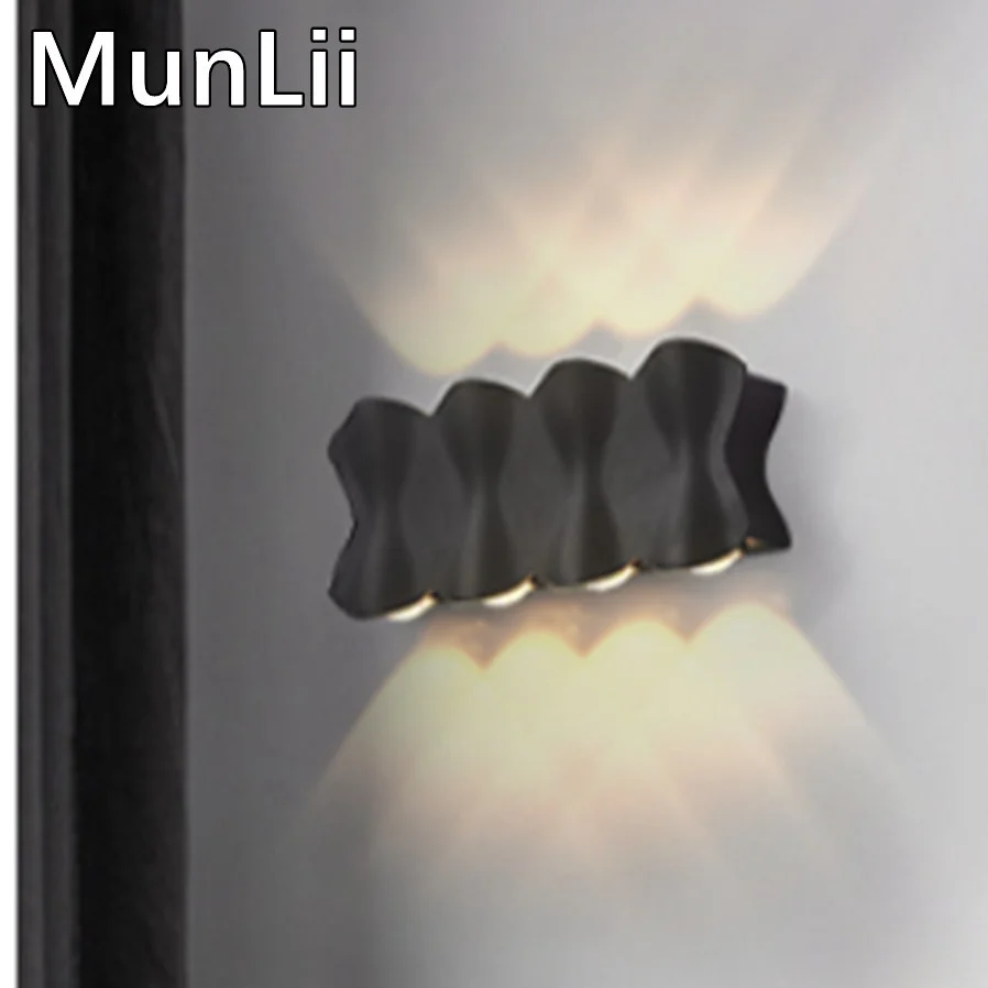 

LED 85-265V Wall Lamp Waterproof Outdoor Wall Light Porch/Garden/Bedroom Indoor Modern Nordic Sconce Luminaire 4/6/8W
